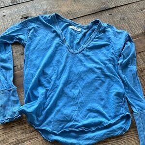 Free People Blue Shirt XS
